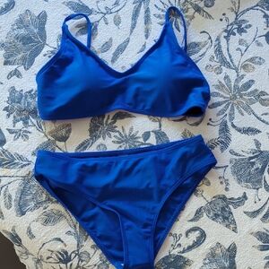 SHEIN Kids Bikini in Bold Blue